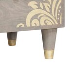 vidaXL Ensemble de mobilier de salle de bain Montage mural 2 Pièces Gris