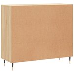 vidaXL Buffet chêne sonoma 90x34x80 cm bois d'ingénierie