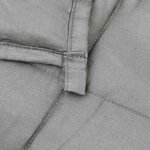 vidaXL Couverture lestée Gris 138x200 cm 10 kg Tissu
