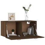 vidaXL Armoire murale chêne marron 80x36 5x35 cm bois d'ingénierie