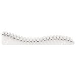 vidaXL Chaise longue blanc 205x60x31 5 cm bois massif de pin