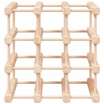 vidaXL Casier à vin pour 12 bouteilles 36x23x36 cm bois massif de pin