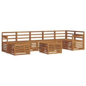 vidaXL Ensemble de canapés d'extérieur 8 pc Naturel