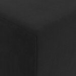 vidaXL Canapé-lit pliable Noir 200 x 70 x 10 cm Velours