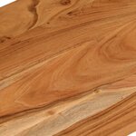 vidaXL Dessus de bureau 100x80x2 5 cm rectangulaire bois massif acacia