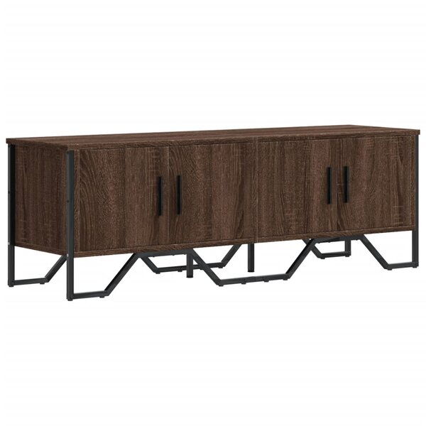 vidaXL Meuble TV chêne marron 122x34x41 cm bois d'ingénierie
