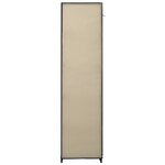 vidaXL Garde-robe pliable Crème 110x45x175 cm Tissu