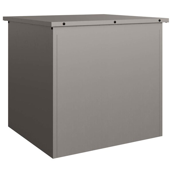 vidaXL Boîte de Rangement Extérieure Marron 55 x 50.5 x 50 cm