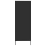 vidaXL Buffet haut noir 35x39x103 5 cm acier