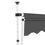 vidaXL Auvent manuel rétractable 150 cm Anthracite