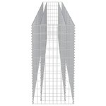 vidaXL Lit surélevé à gabion Acier galvanisé 450x50x100 cm