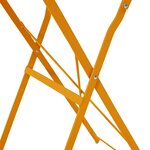vidaXL Table bistrot Moutarde Ø50x71 cm Acier revêtu de poudre