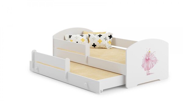 Lit enfant LUK 160x80 Danseuse gigogne avec matelas