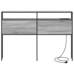 vidaXL Tête de lit de rangement Sonoma gris 120 cm Bois d'ingénierie