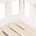 vidaXL Lit de jour avec gigogne et tiroirs sans matelas blanc 90x200cm