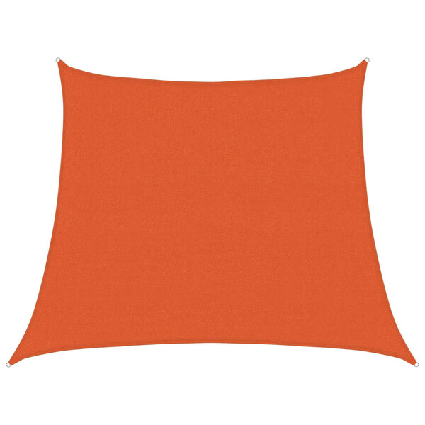 vidaXL Voile d'ombrage 160 g/m² trapèze orange 3/4x3 m PEHD