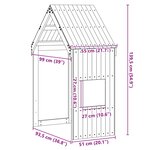 vidaXL Toit de lit pour enfants blanc 55x99x139 5cm bois de pin massif