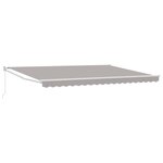 vidaXL Auvent Gris clair 450 x 300 x 165 cm Polyester et métal