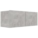 vidaXL Ensemble de meubles TV 6 Pièces Gris béton Bois d'ingénierie