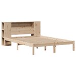 vidaXL Lit bibliothèque sans matelas 140x190 cm bois de pin massif