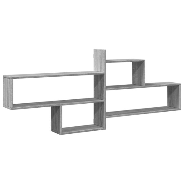 vidaXL Étagère murale sonoma gris 167 5x18x68 cm bois ingénierie