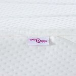 vidaXL Matelas Blanc 200 x 200 cm Tissu jacquard