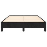vidaXL Cadre de lit sans matelas noir 120x190 cm velours
