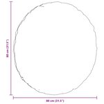 vidaXL Coussins de siège 2 Pièces Rose Ø80 x 29 cm Velours