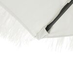 vidaXL Parasol de jardin avec mât en acier blanc 288x288x225 cm