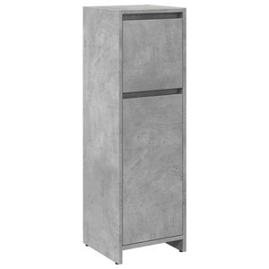vidaXL Armoire de salle de bain Gris béton 30x30x95 cm Aggloméré