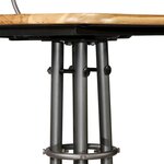 vidaXL Chaises de bar lot de 2 teck massif de récupération