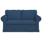 vidaXL Canapé Bleu 215 x 82 x 80 cm tissu