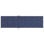 vidaXL Coussin de chaise de terrasse bleu marine tissu oxford