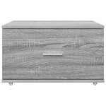 vidaXL Cabinet à Tiroirs Gris Sonoma Bois d'ingénierie Moyen