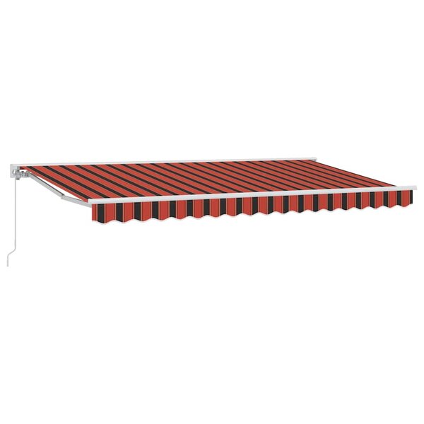 vidaXL Cadre d'auvent Orange et Noir 350 x 200 cm