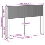 vidaXL Tête de lit Chêne Sonoma PB