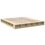 vidaXL Cadre de lit chêne sonoma 180x200 cm bois d'ingénierie