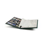 Classeur grand format 32 pages noires pour timbres. Couleur - Vert