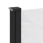 vidaXL Auvent latéral rétractable blanc 100x500 cm