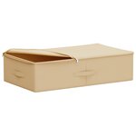 vidaXL Boîte de rangement 6 Pièces Crème 70 x 40 x 18 cm Tissu intissé