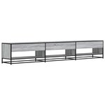 vidaXL Meuble TV sonoma gris 270x40x46 cm bois d'ingénierie