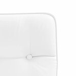 vidaXL Chaise de salle à manger Blanc Similicuir