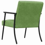 vidaXL fauteuil Vert clair 59 x 75 x 78 cm Velours