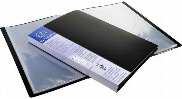 Protège-documents UPLINE PP Opaque 40 pochettes 80 vues Noir EXACOMPTA