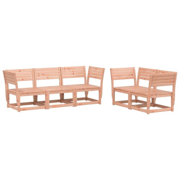 vidaXL Salon de jardin 5 Pièces bois massif de douglas