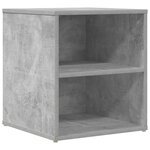 vidaXL Armoire d'angle gris béton 200x40x45 cm bois d’ingénierie