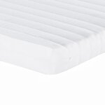 vidaXL Lit de jour avec gigogne et tiroirs crème 80x200 cm tissu