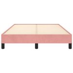 vidaXL Cadre de lit sans matelas rose 120x200 cm velours