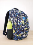 Sac à dos scolaire 4 fermetures éclair (25 l) série spéciale The Yeti 2 Bleu marine