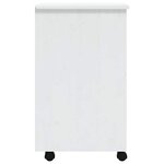 vidaXL Armoire roulante avec tiroirs MOSS blanc bois de pin solide